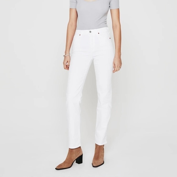 Ag Adriano Goldschmied Alexiss Crop High Rise Vintage Fit Jeans Womens 24 - Picture 1 of 8
